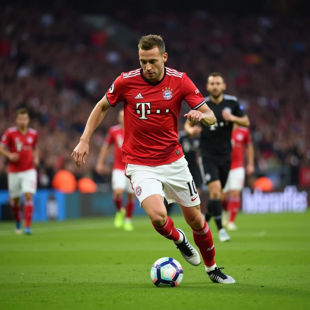 Gotze trong màu áo Bayern Munich với số 10