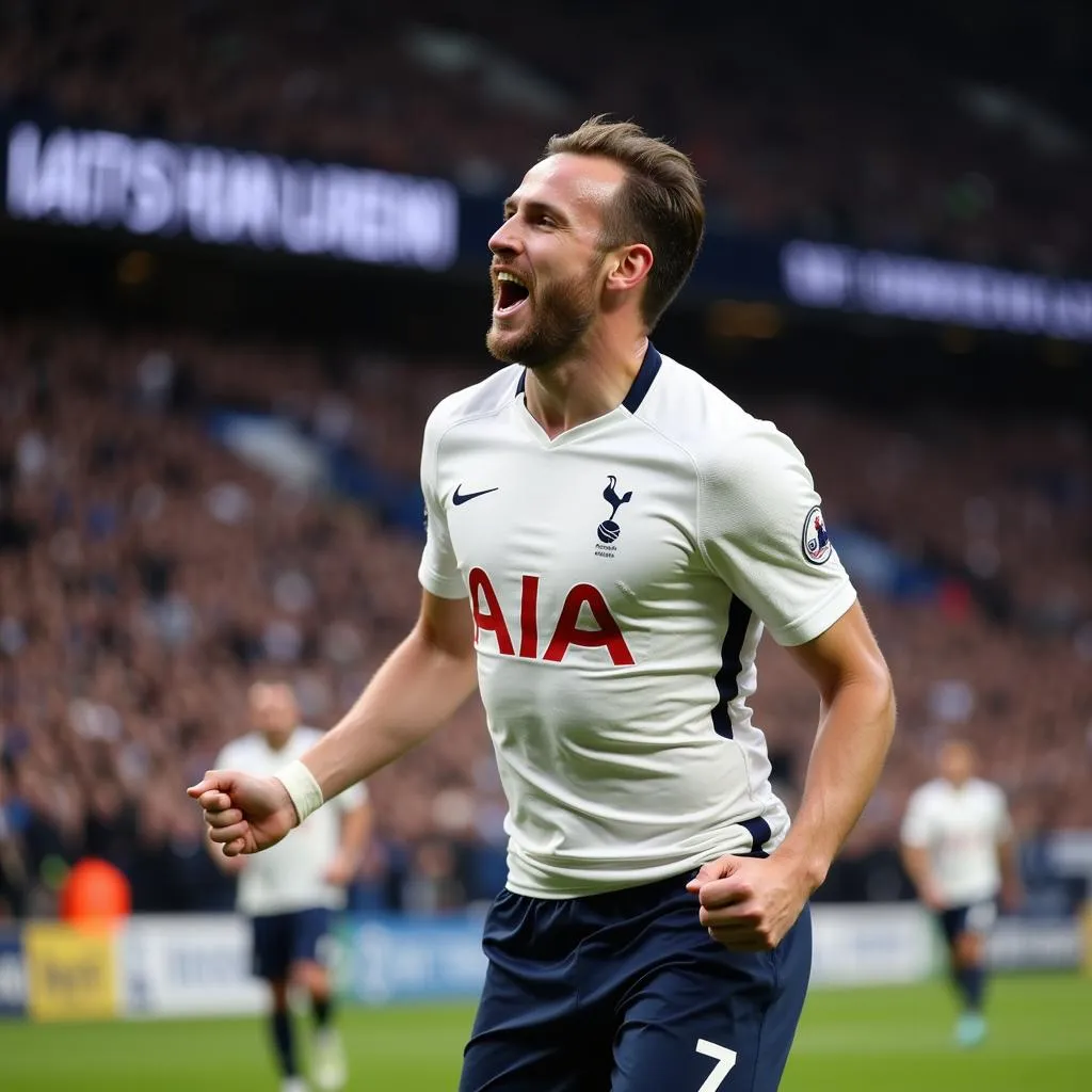 Harry Kane ghi bàn trong màu áo Tottenham