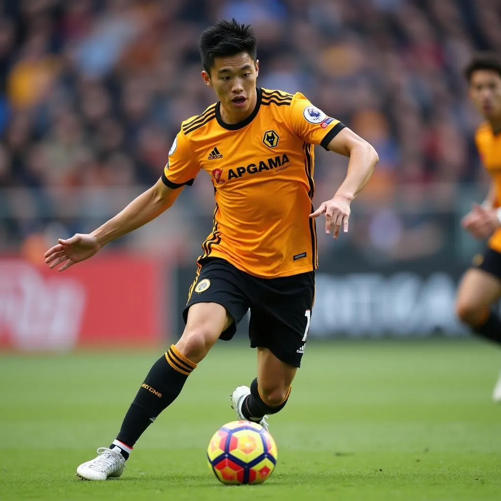 Hwang Hee-chan thi đấu cho Wolverhampton Wanderers