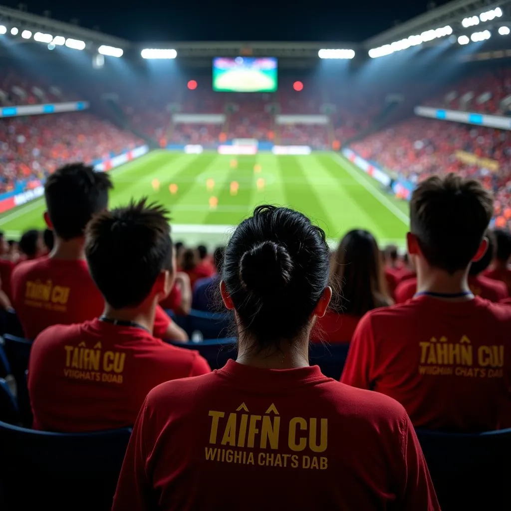 Vietnamese fans watching U23 Thailand