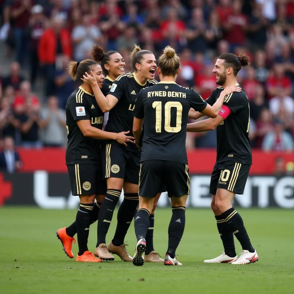 LAFC cầu thủ ăn mừng bàn thắng