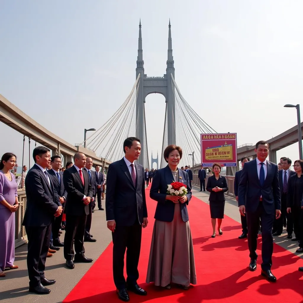 Inauguration ceremony of Thu Thiem 2 bridge