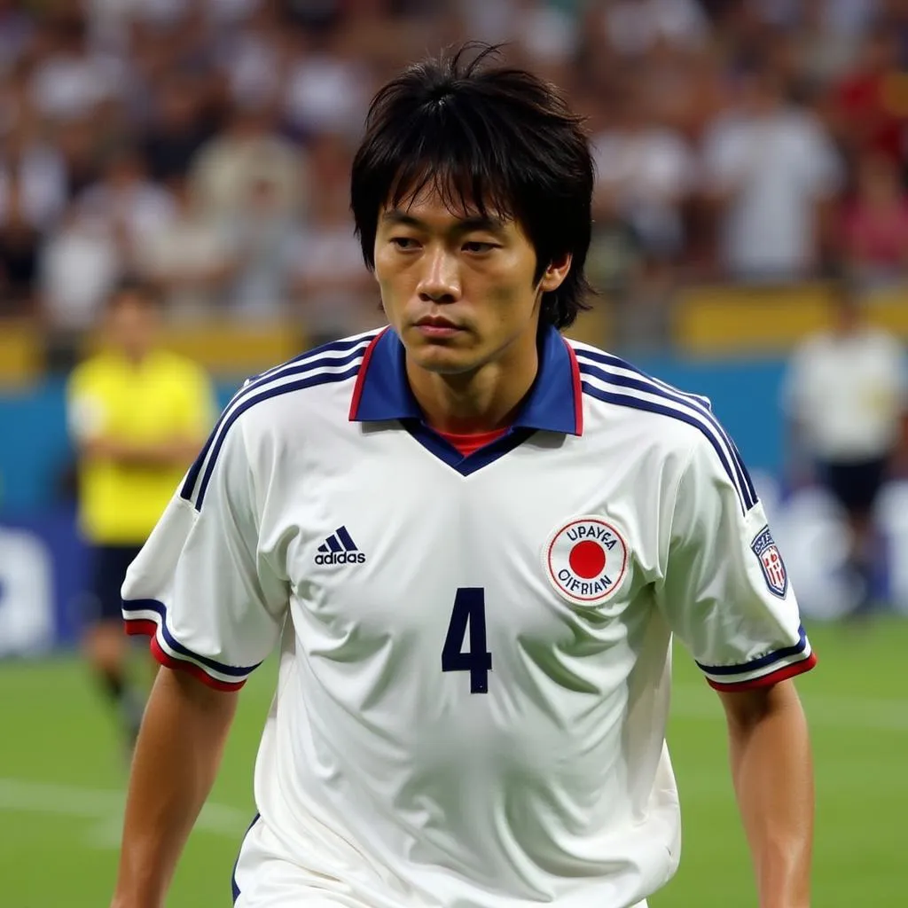 Makoto Hasebe ra sân lần đầu tiên tại World Cup 2002