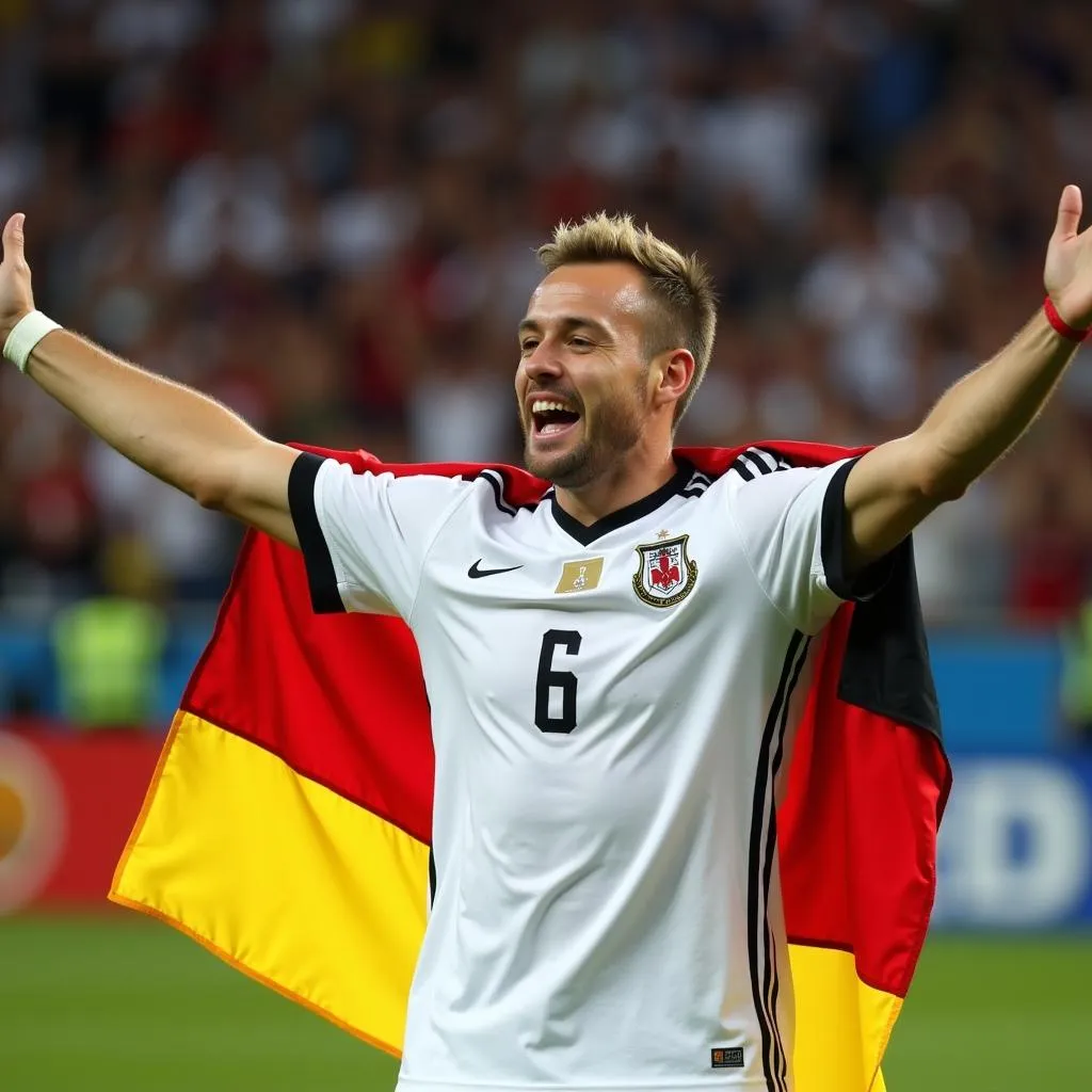 Gotze ăn mừng bàn thắng tại World Cup