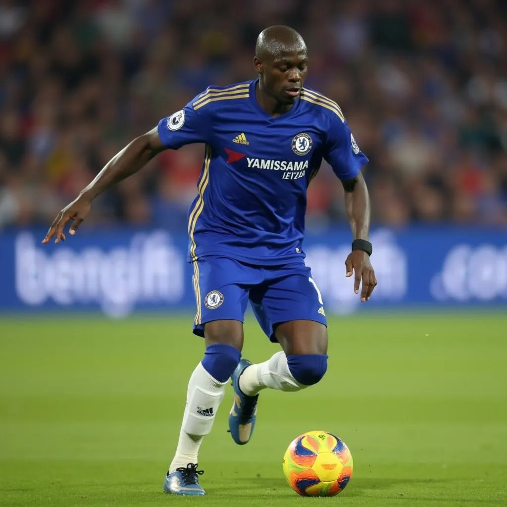 N'Golo Kante chơi bóng cho Chelsea