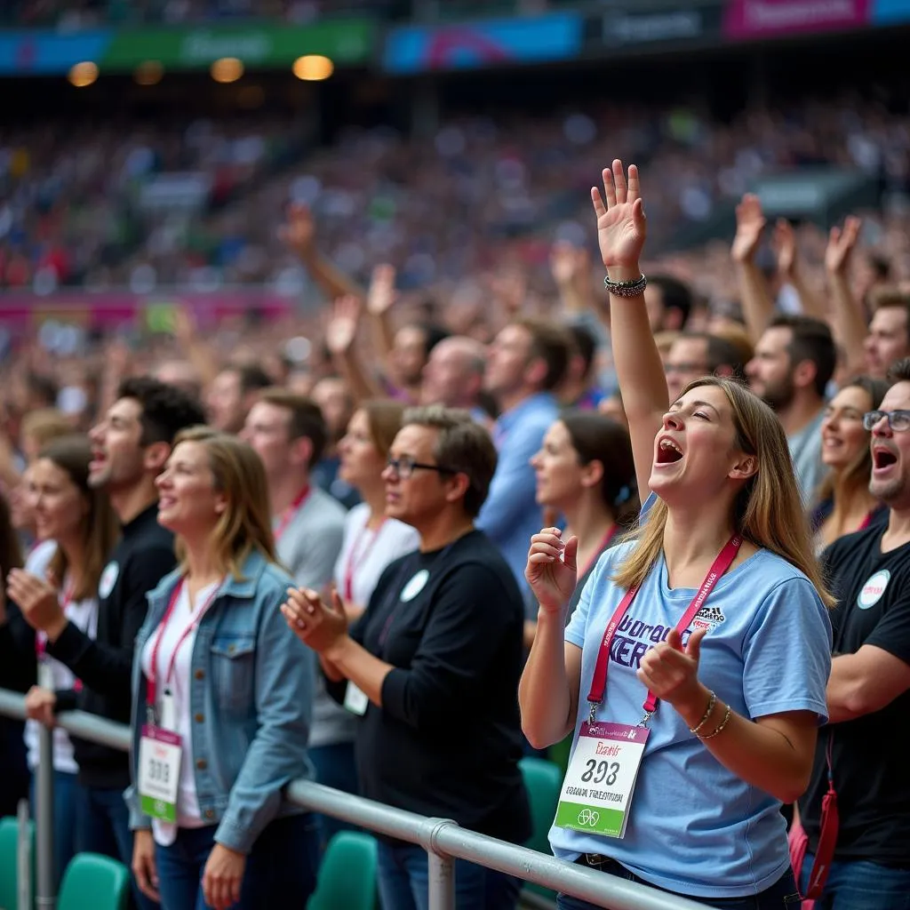 Hình ảnh khán giả cổ vũ Paralympic Games