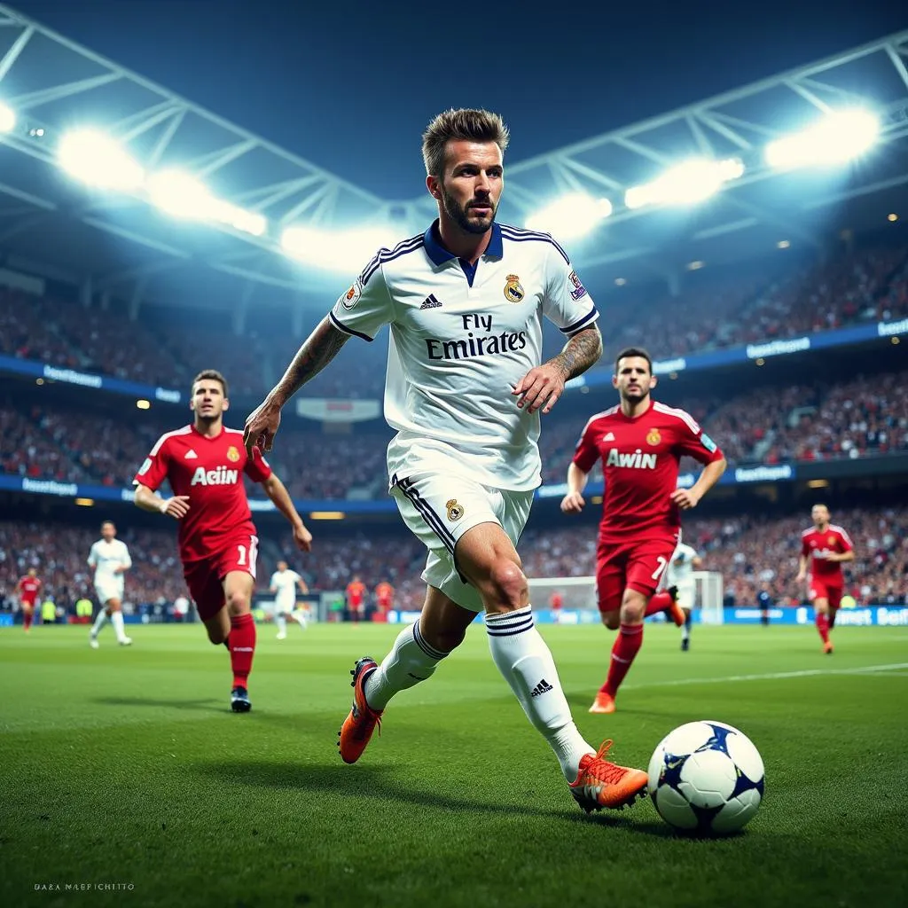 Poster phim Goal với sự xuất hiện của David Beckham