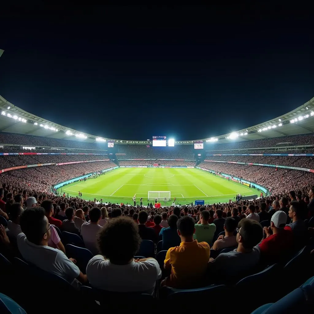 UAE national team stadium at night