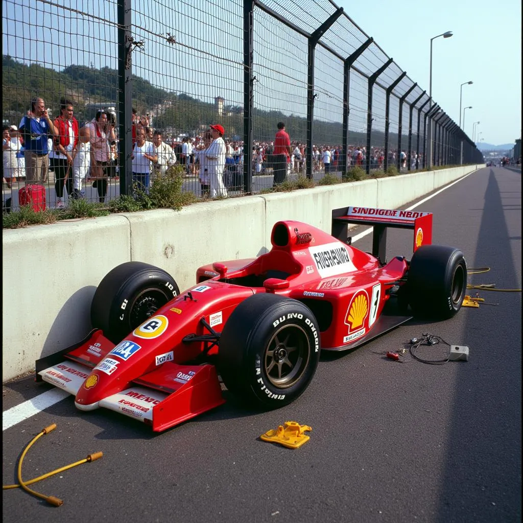 Ayrton Senna gặp tai nạn tại Imola năm 1994