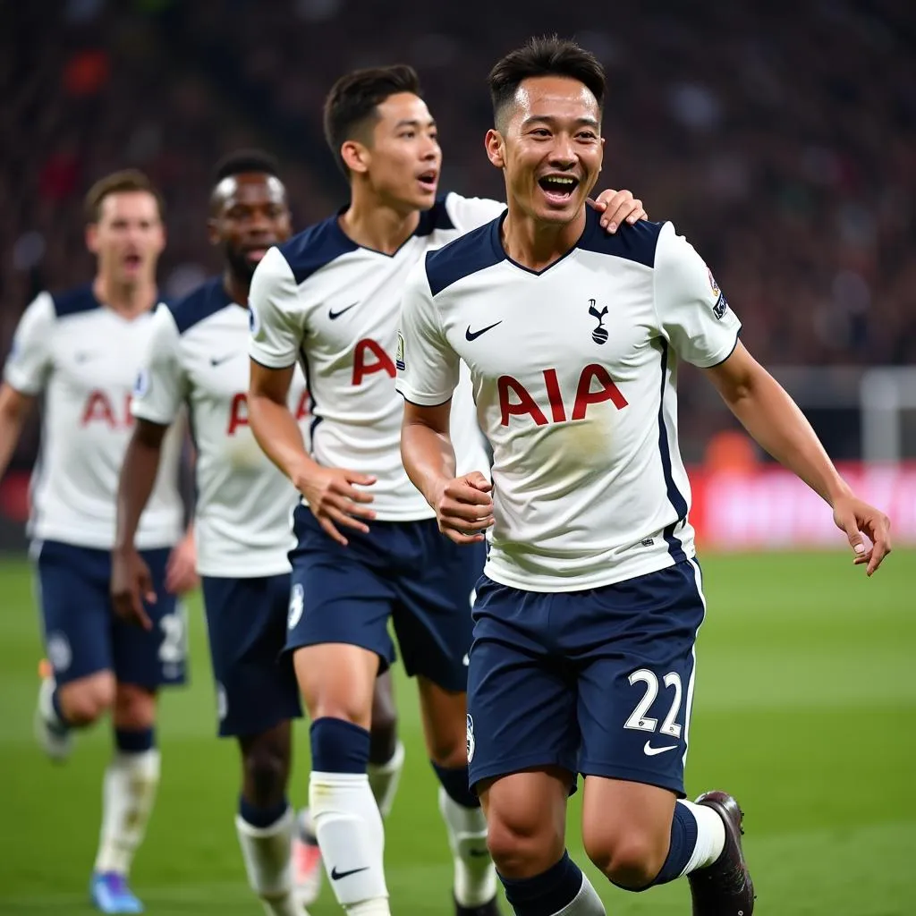 Son Heung-min trong màu áo Tottenham Hotspur