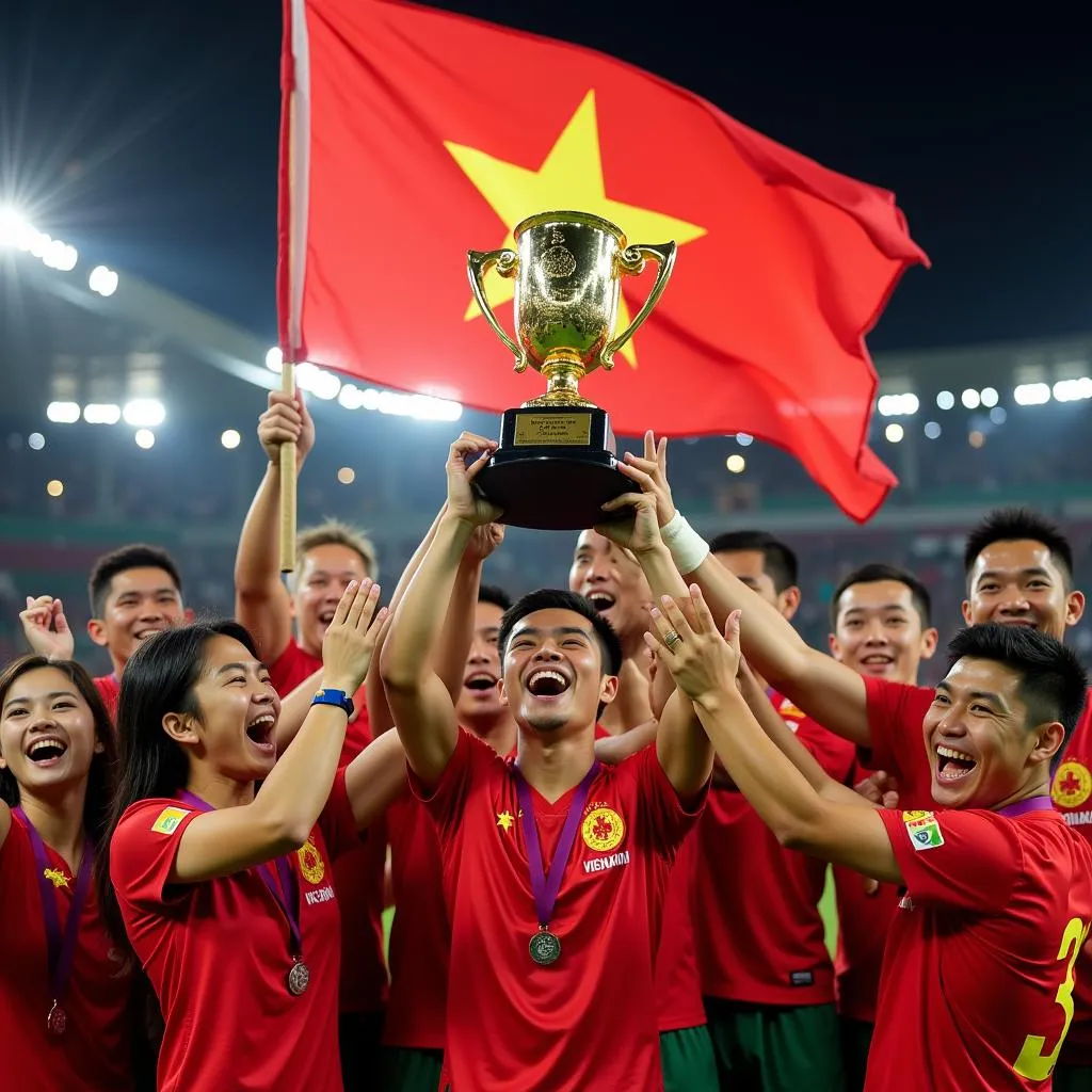 Khoảnh khắc đăng quang của U22 Việt Nam tại SEA Games 30