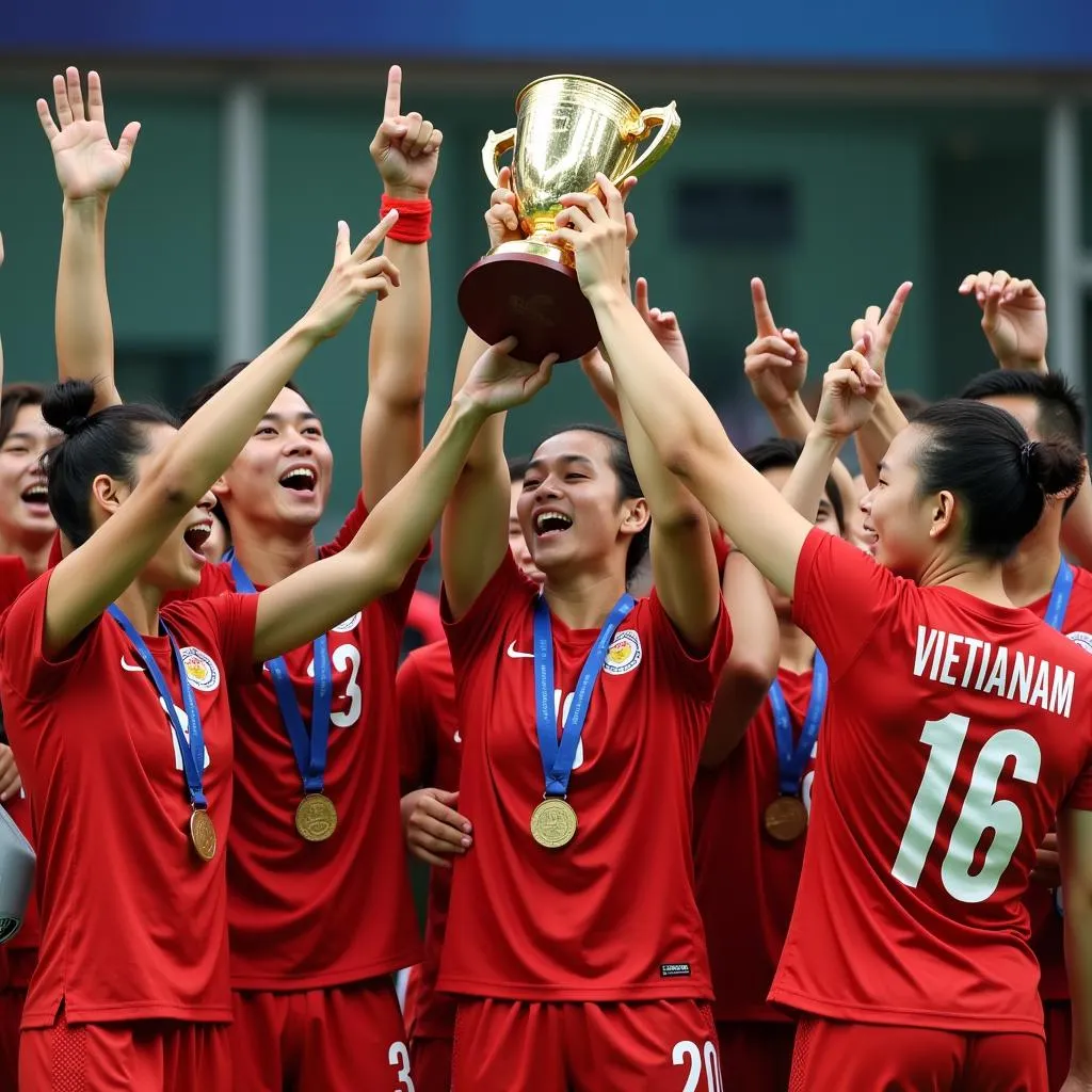 U23 Việt Nam trong trận chung kết SEA Games 2018