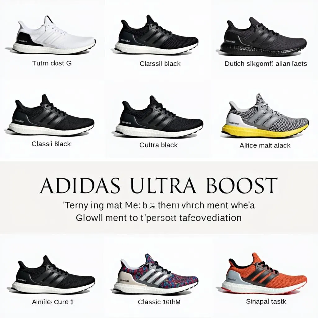 Giày Adidas Ultra Boost Nam - Sự Đa Dạng Về Màu Sắc Và Kiểu Dáng