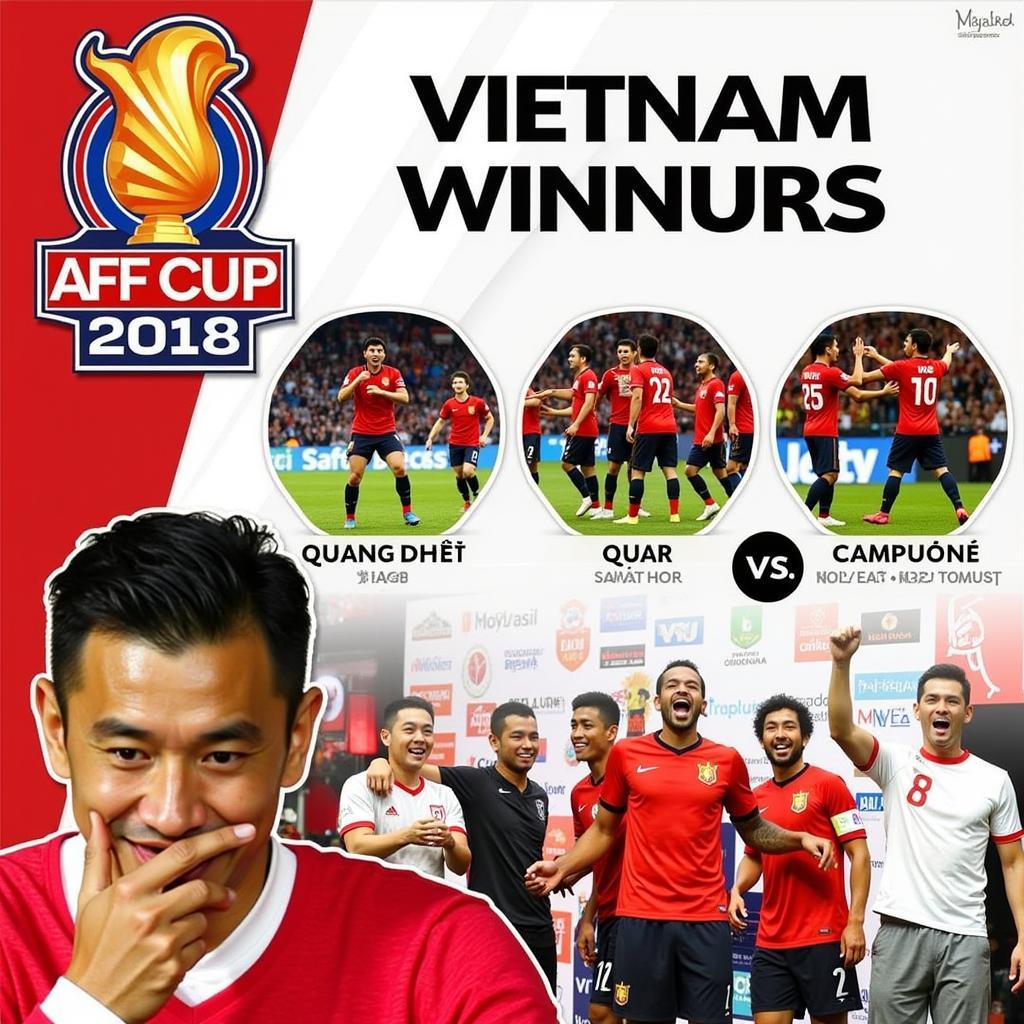 Ảnh chế đội tuyển Việt Nam vô địch AFF Cup 2018