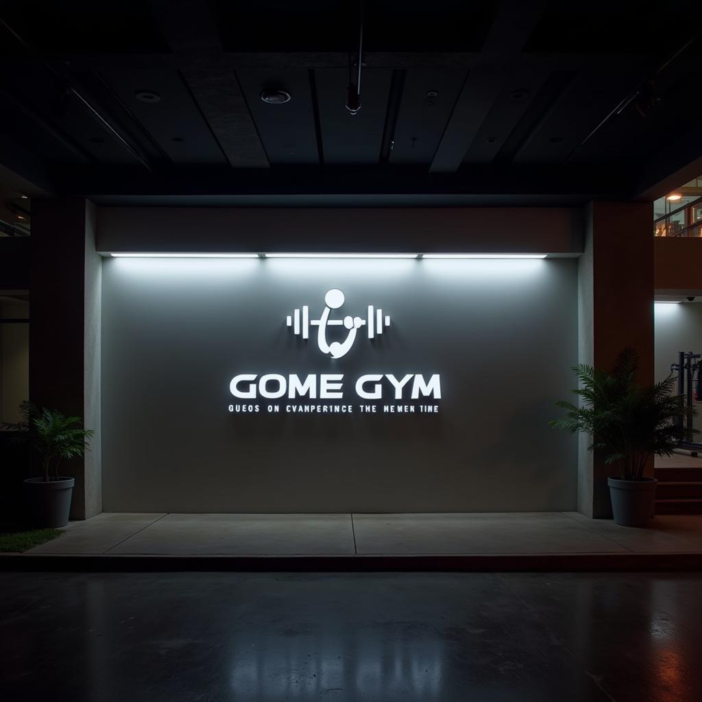 Bảng hiệu thể thao đẹp cho phòng tập gym