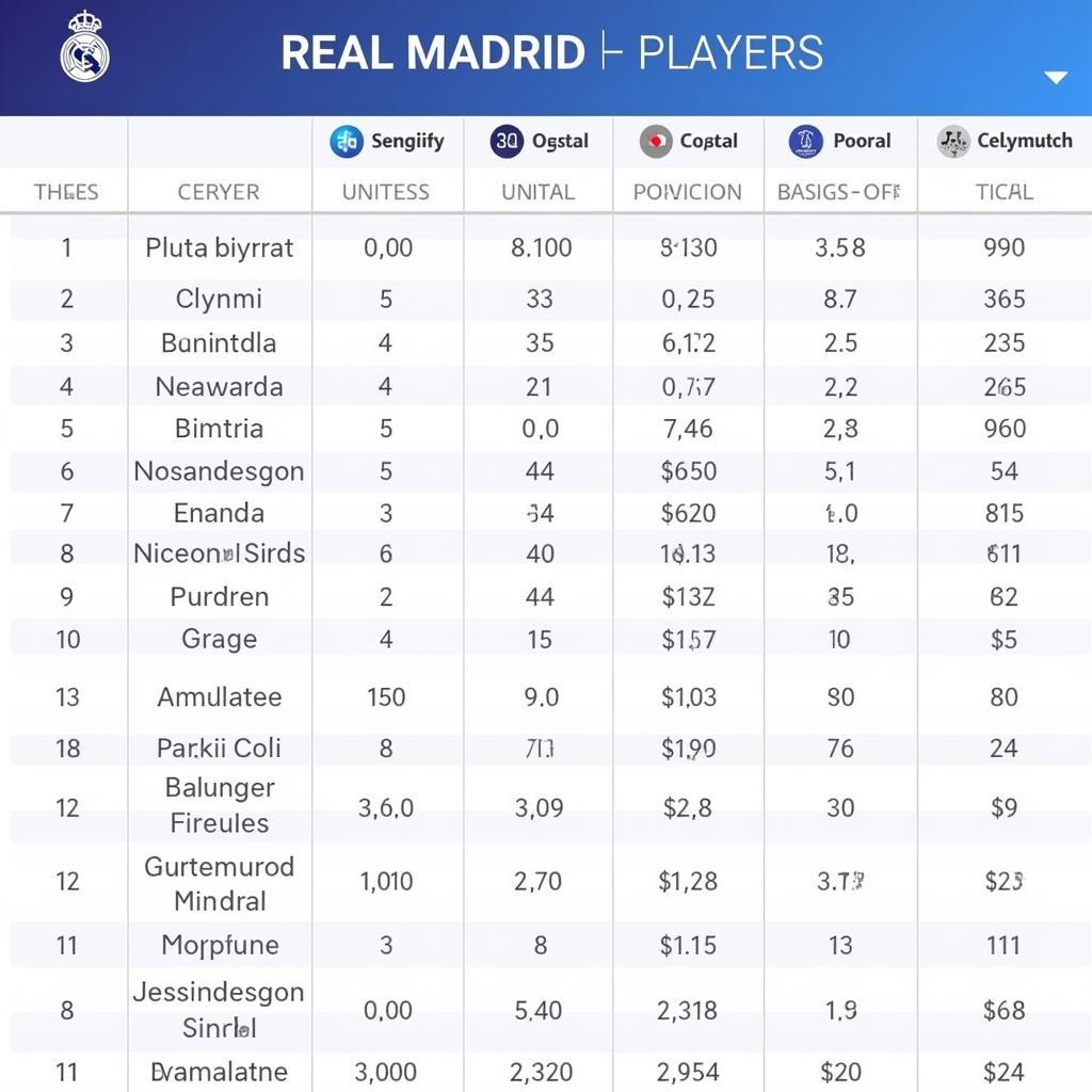 Bảng lương Real Madrid chi tiết: So sánh thu nhập giữa các vị trí