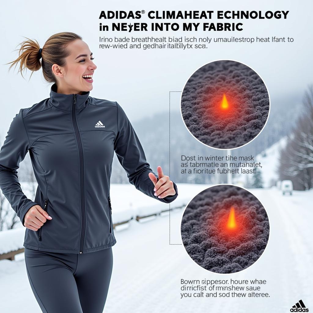 Bộ quần áo thể thao nữ adidas mùa đông với công nghệ Climaheat giữ ấm hiệu quả