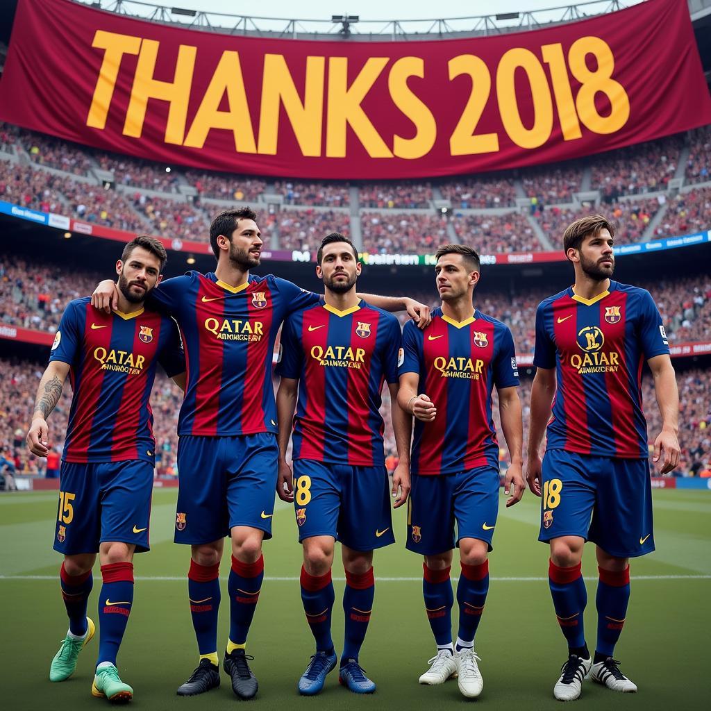 Cầu thủ rời Barcelona năm 2018