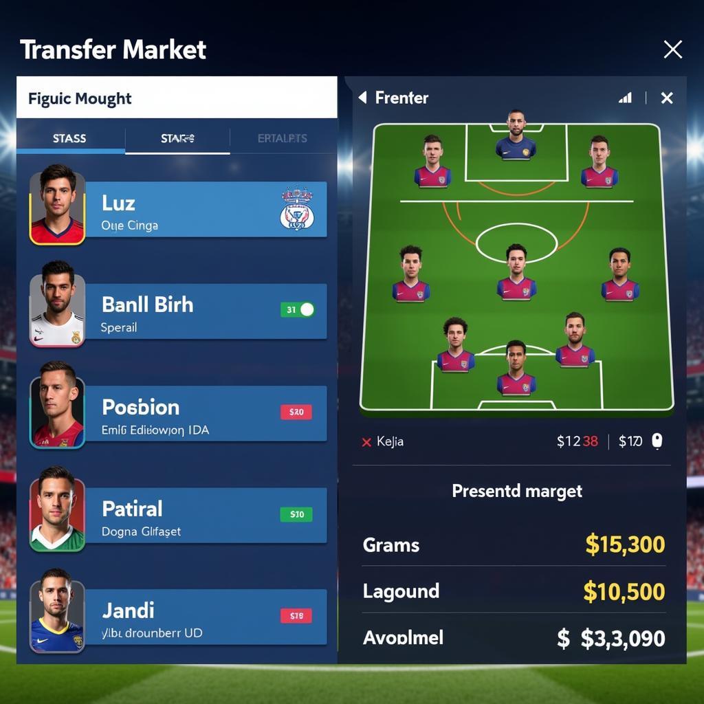 Chiến lược chuyển nhượng PES 2019