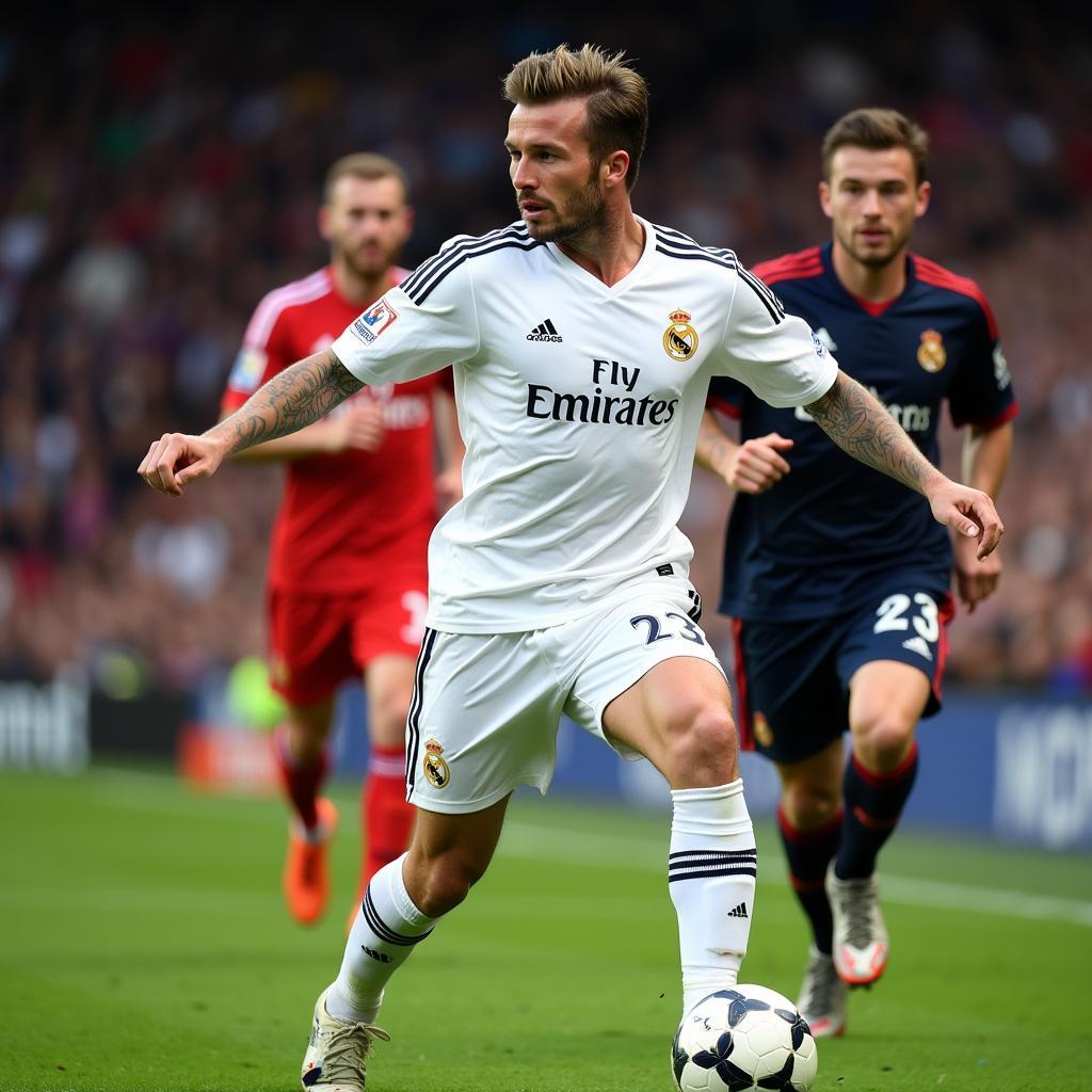 David Beckham khoác áo số 23 tại Real Madrid