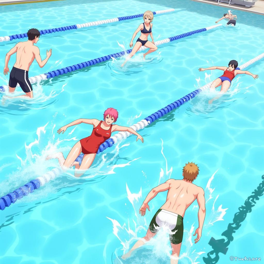 Free! - Iwatobi Swim Club -  Cuộc đua dưới làn nước xanh