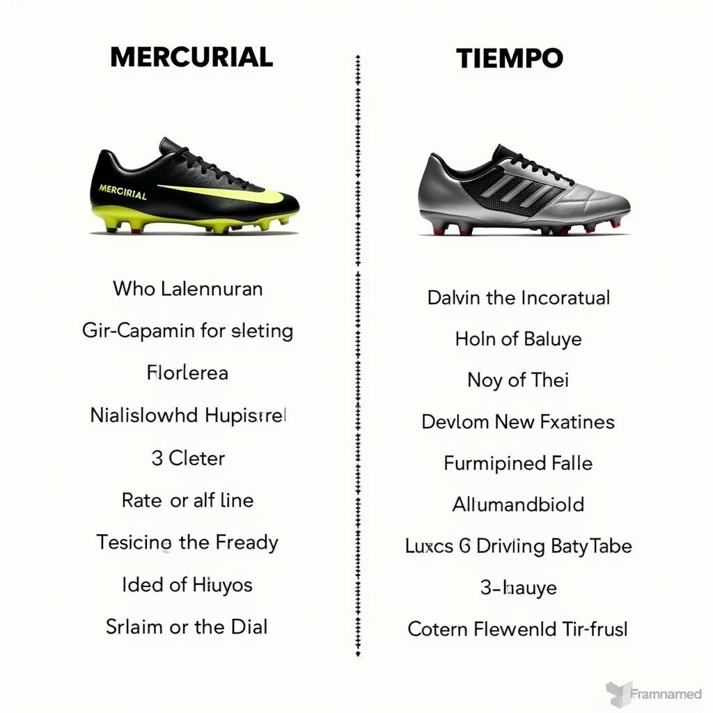 So sánh giày đá bóng Nike Mercurial và Tiempo