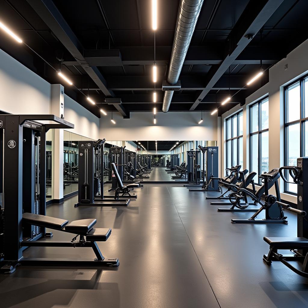 Khu tập luyện hiện đại tại Gym Club 300