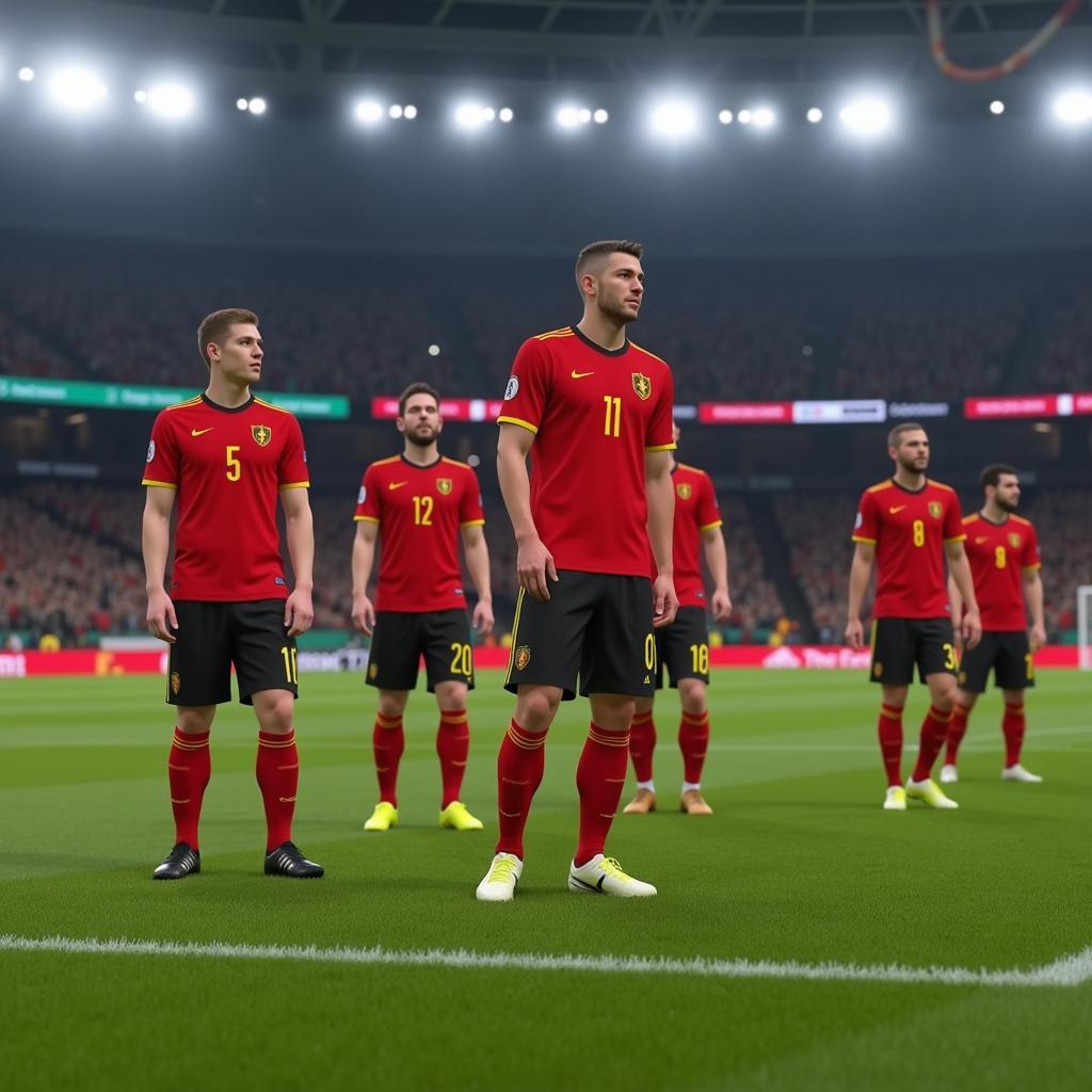 Hình ảnh đội tuyển Bỉ PES 2 trong game