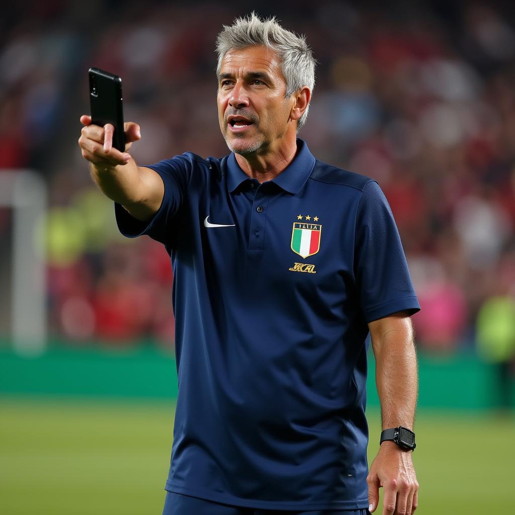 HLV Roberto Mancini chỉ đạo đội tuyển Italia 2019