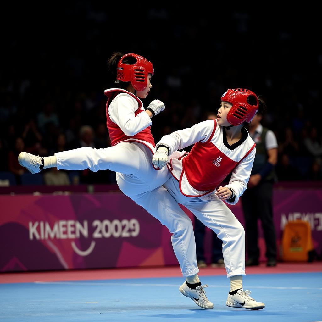 Vận động viên Taekwondo Hoàng Thị Thuý Toàn tại Olympic 2004