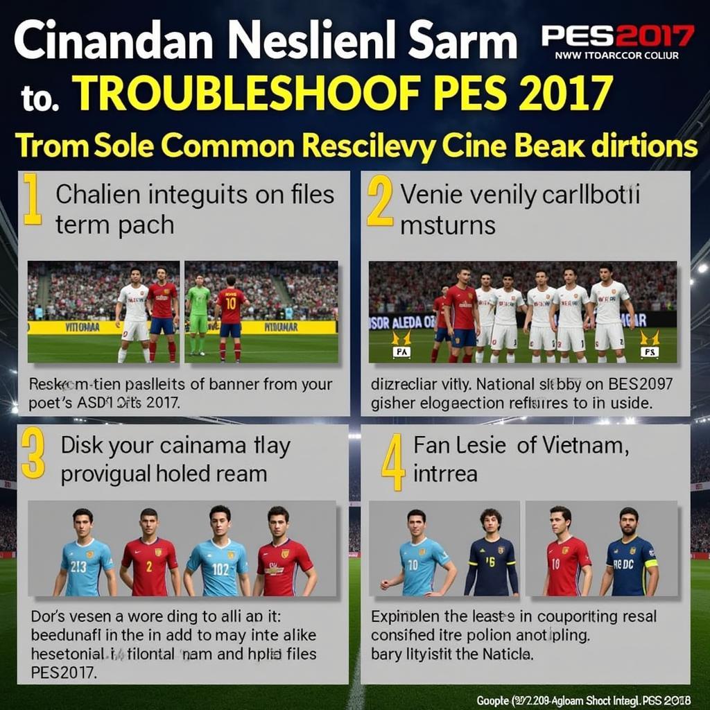 Khắc Phục Lỗi PES 2017 Đội Tuyển Việt Nam