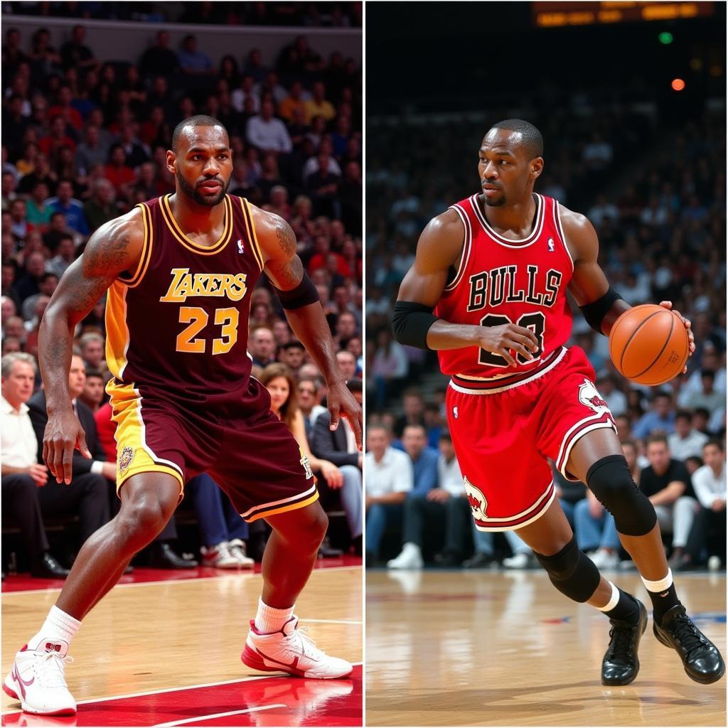 LeBron James và Michael Jordan so sánh