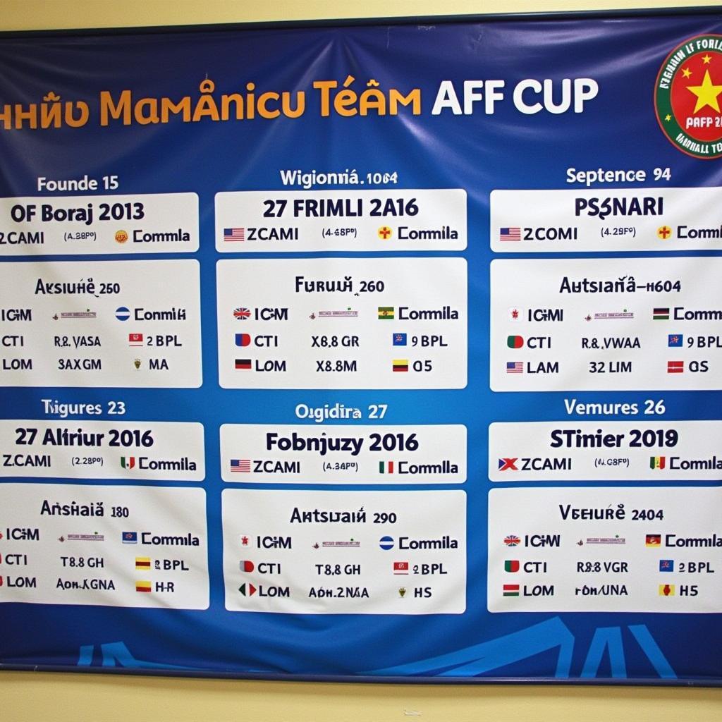 Lịch thi đấu đội tuyển Việt Nam AFF Cup