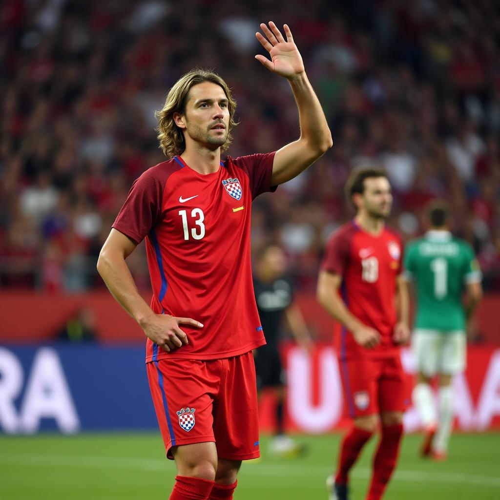 Luka Modrić lãnh đạo đội tuyển Croatia