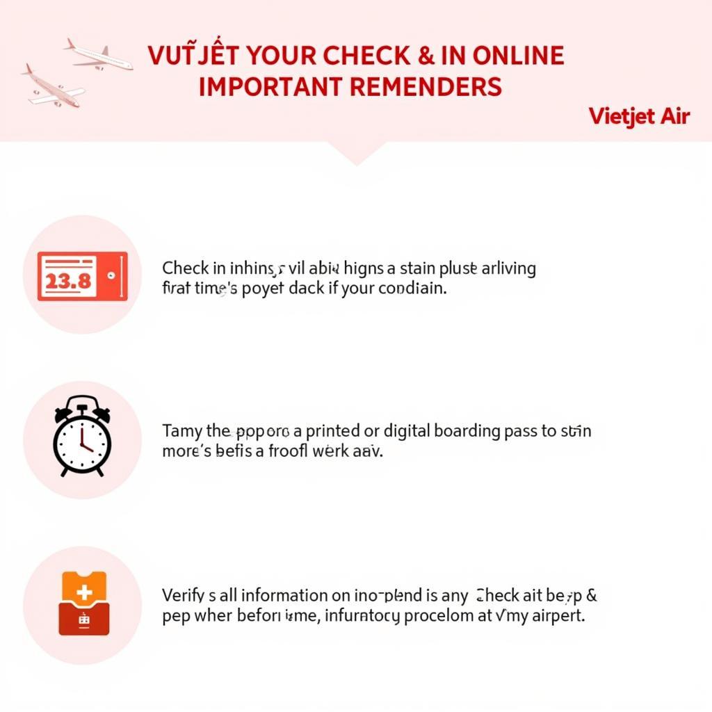 Lưu Ý Khi Checkin Online Vietjet