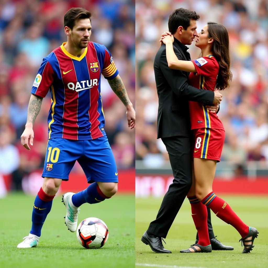 Messi điều khiển trái bóng như điệu nhảy Tango