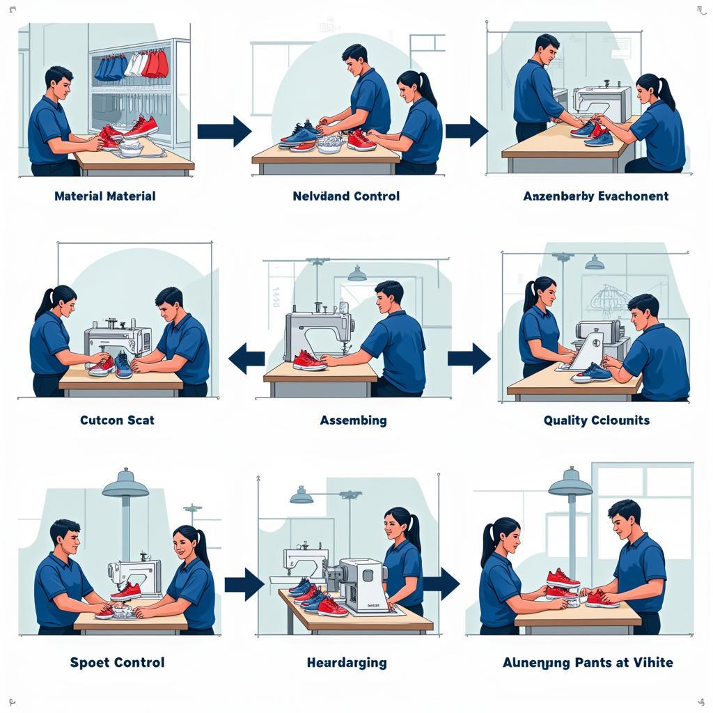 Quy trình sản xuất giày thể thao chuyên nghiệp