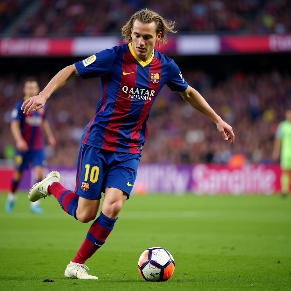 Rakitic điều khiển bóng tại Barcelona