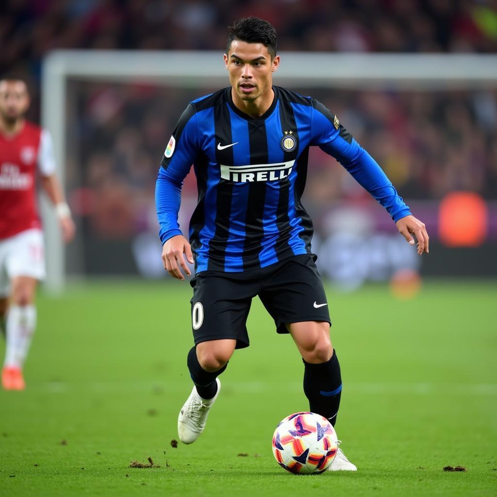 Ronaldo "béo" trong màu áo Inter Milan số 10