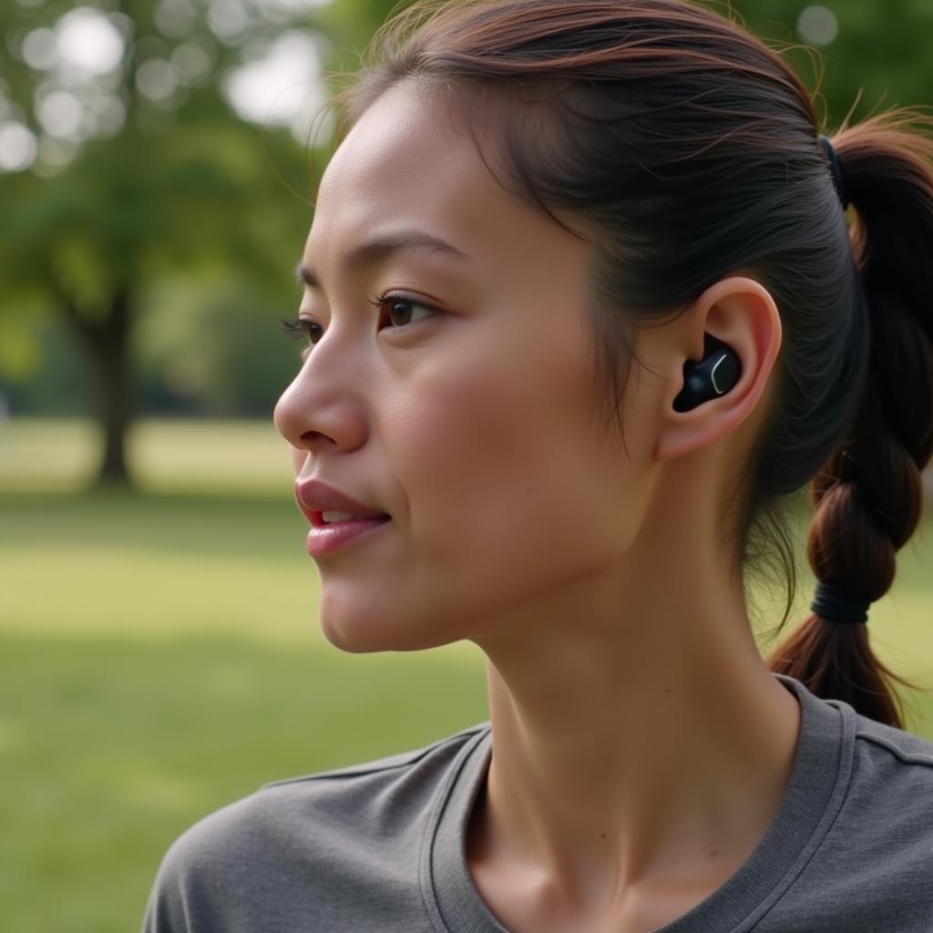 Tai nghe bluetooth nhét tai thể thao cho người chạy bộ