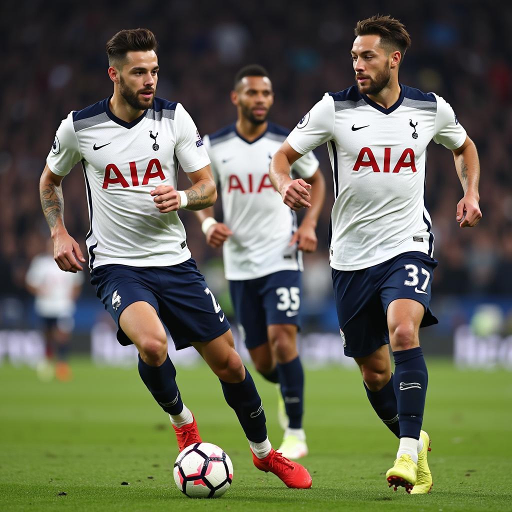 Tiền vệ Tottenham FO4 điều tiết nhịp độ trận đấu