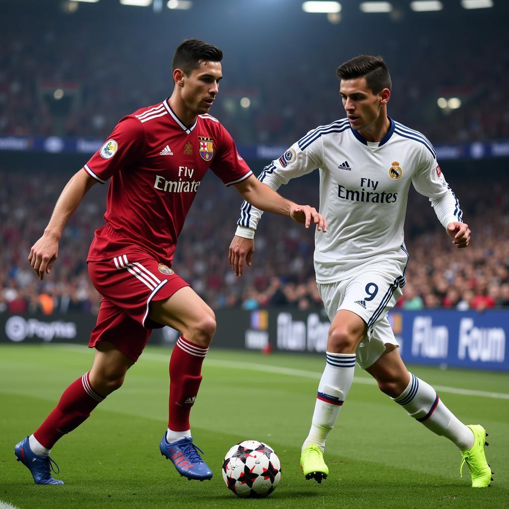 Cristiano Ronaldo và Lionel Messi đối đầu trong FO3