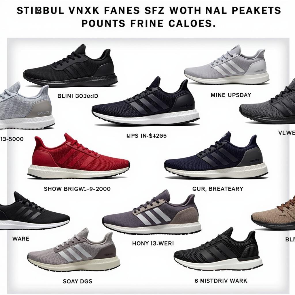 Giày thể thao sneaker vải Adidas VNXK chính hãng, nhiều mẫu mã, giá cả phải chăng.