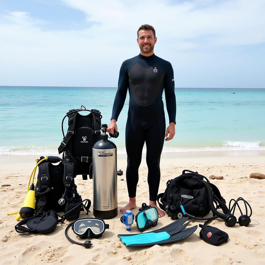 Bộ đồ lặn biển scuba chuyên nghiệp