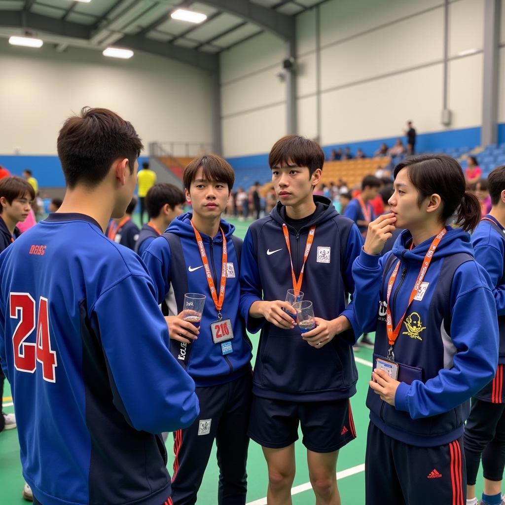 BTS tham gia ISAC hậu trường