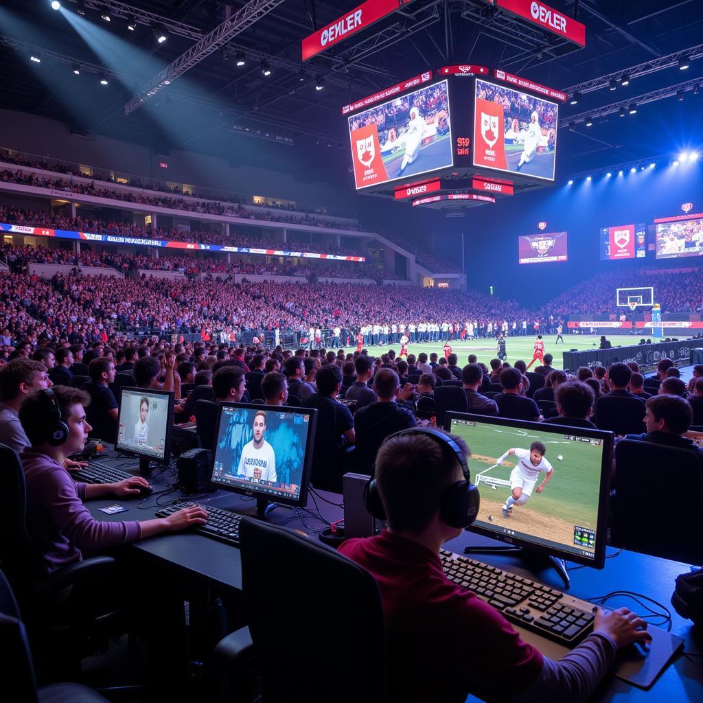 Professional esports clubs competing in a tournament