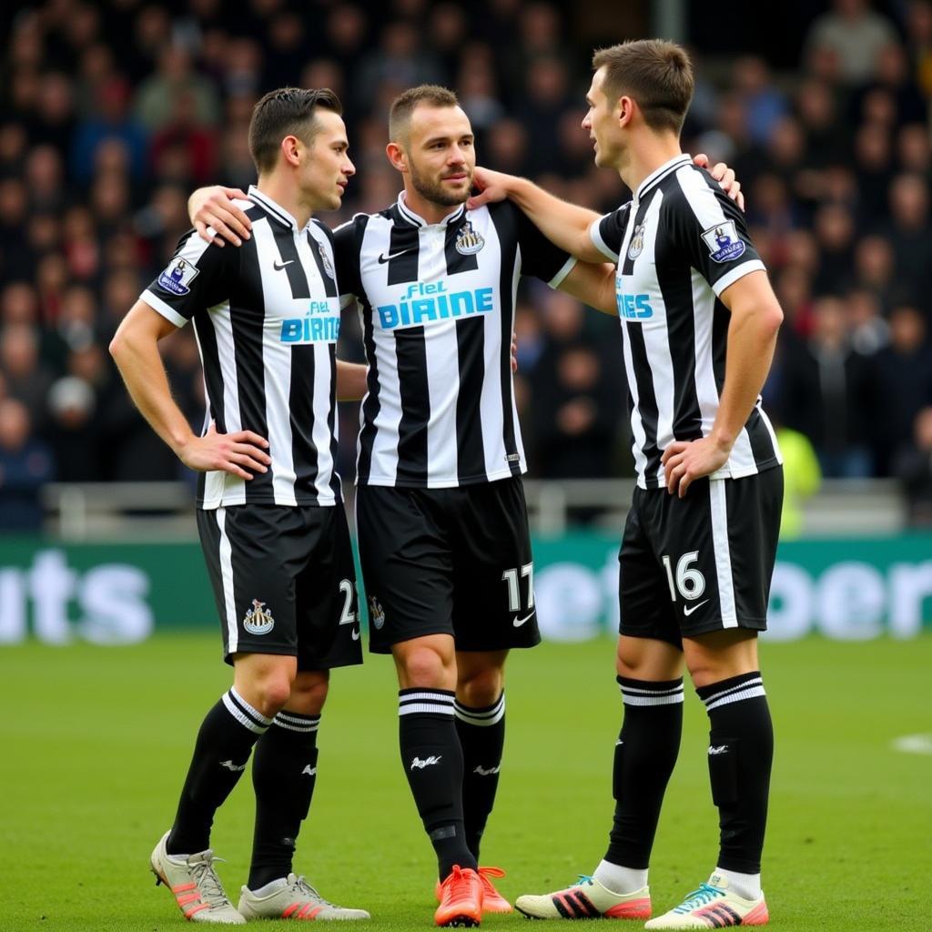 Cầu thủ Newcastle 2015 trên sân cỏ