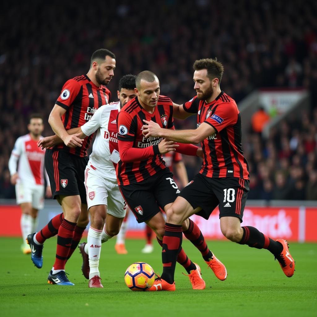 Khoảnh khắc kịch tính trận đấu Bournemouth vs Arsenal 25/11/2018