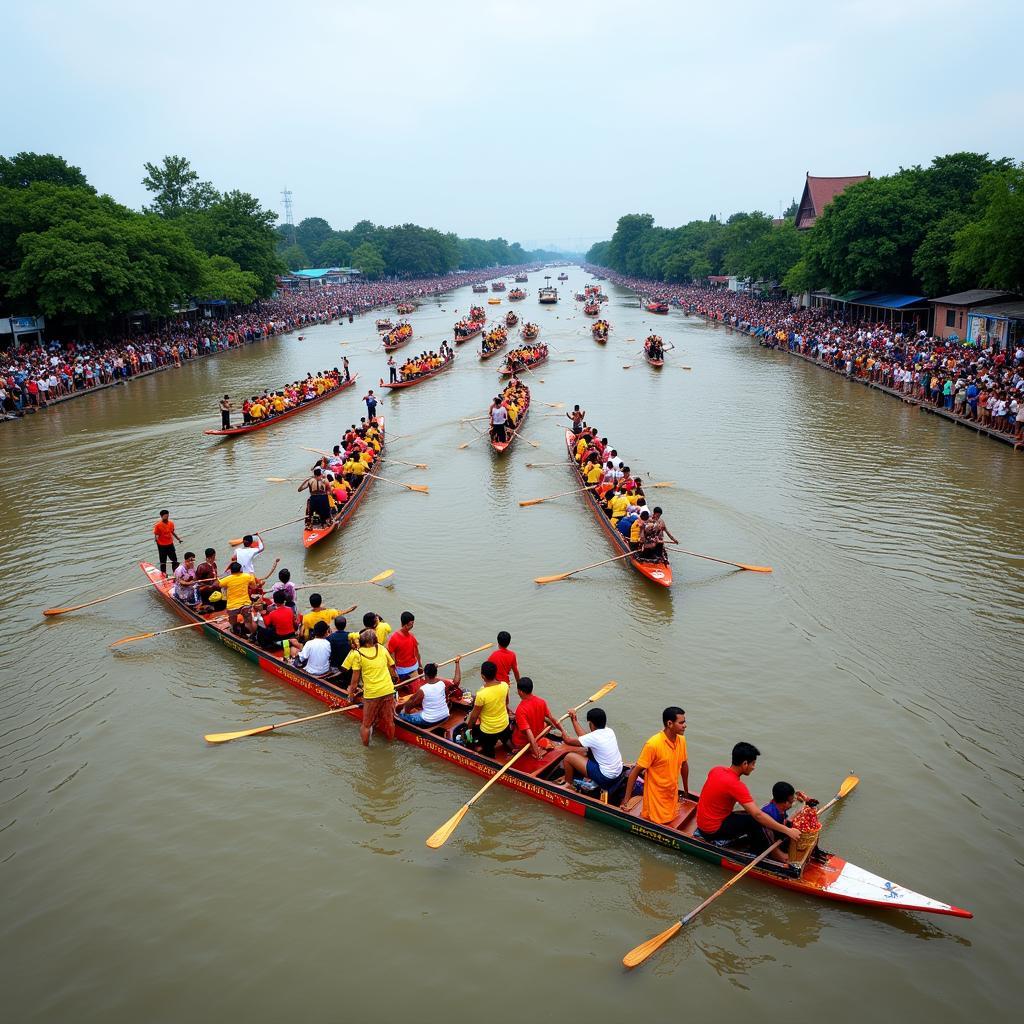 Đua thuyền truyền thống Campuchia