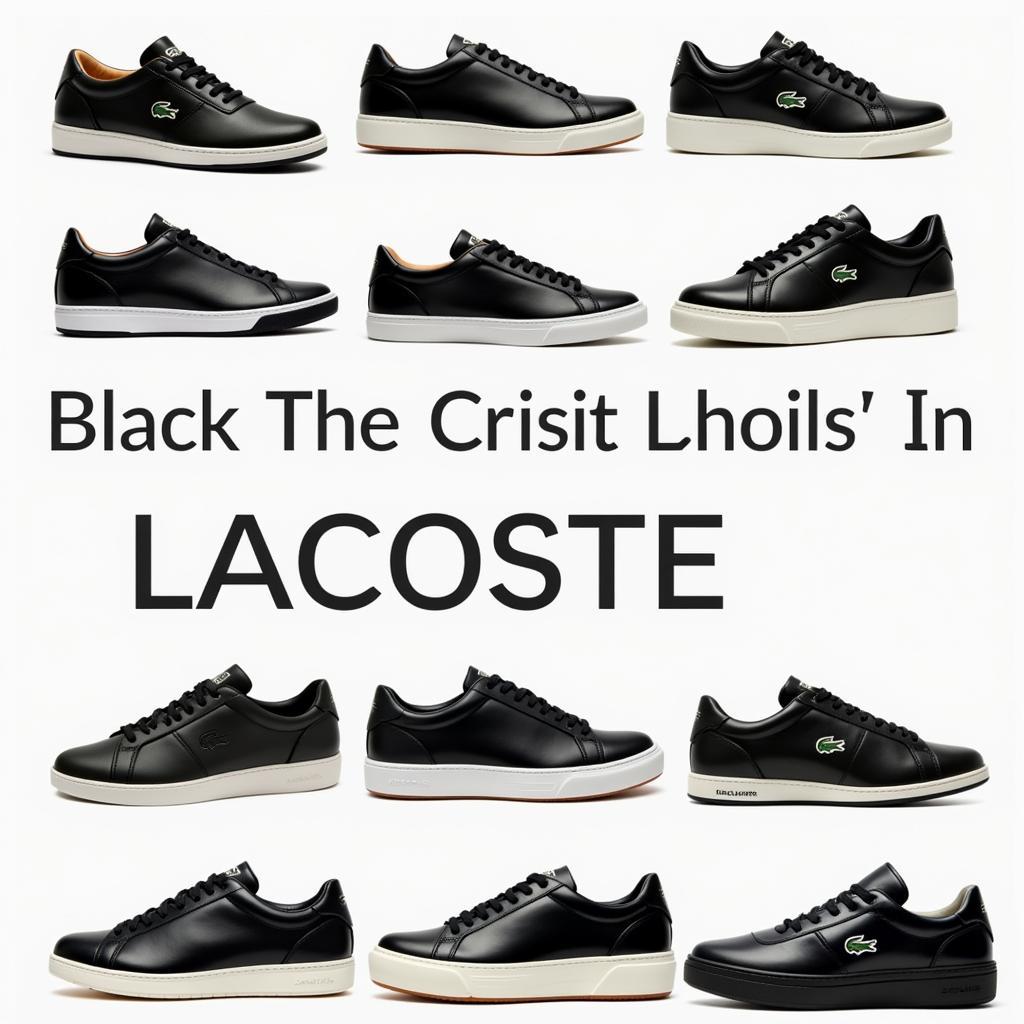 Lịch sử giày thể thao nam màu đen Lacoste